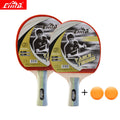CIMA Table tennis racket with bag for beginner Shake-Hand Ddouble Pimples-in rubber Ping Pong Racket table tennis rackets