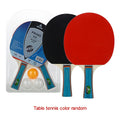 2racket+3balls Professional carbon fiber table tennis rackets with double face pimples in table tennis rubber ping pong racket